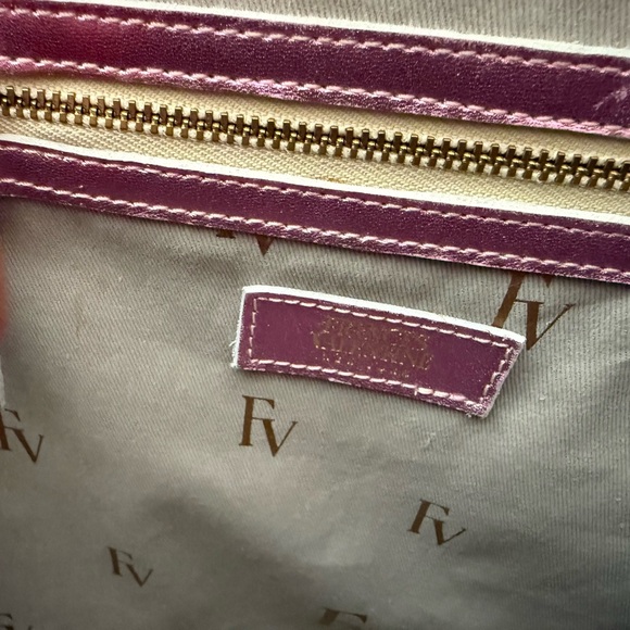 Frances Valentine Large Gold and Pink Shopper Basket Purse Kate Spade - Picture 4 of 12